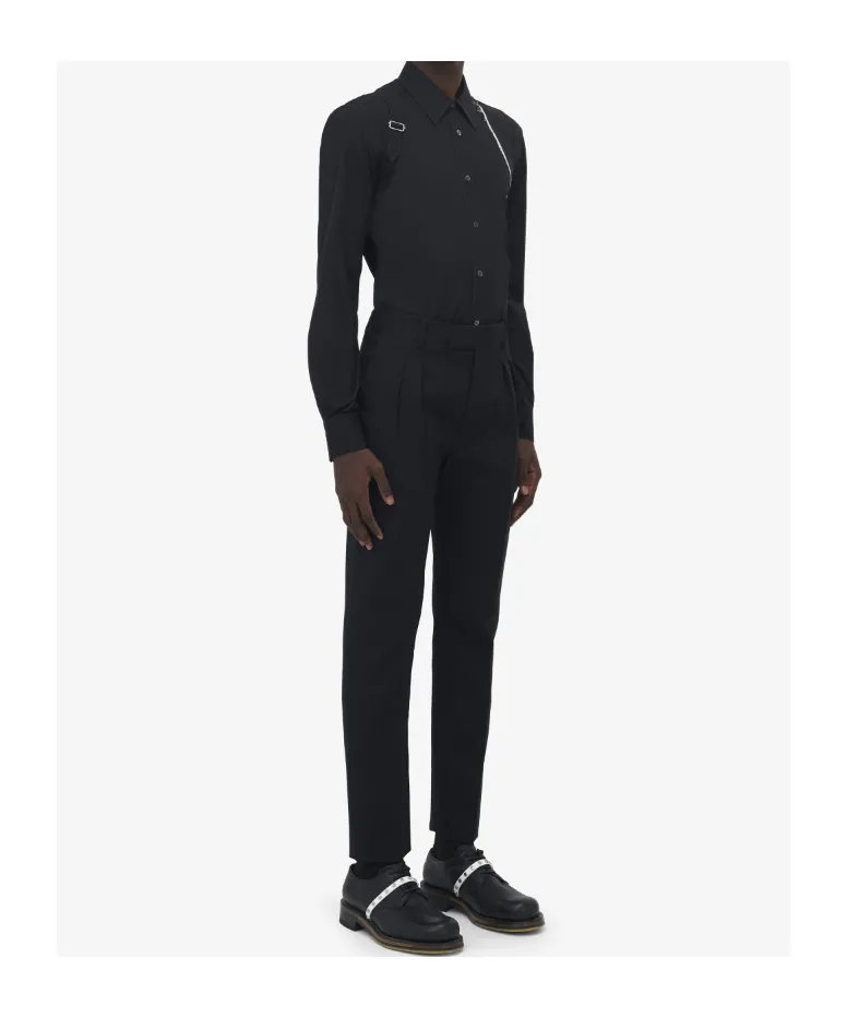 Wool Mohair Tailored Trousers