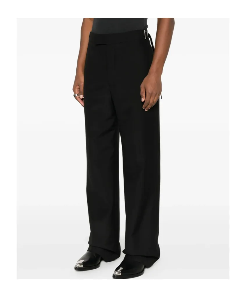 Buckle-Fastening Trousers