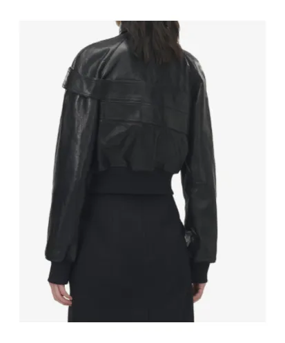 Belt Detail Leather Jacket