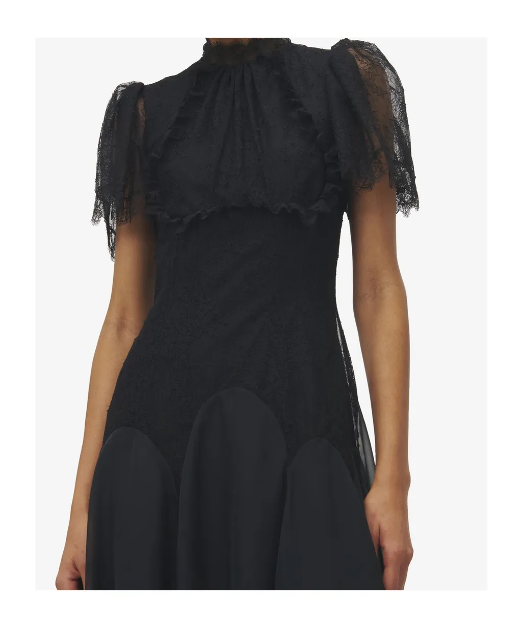 Floral Lace Evening Dress