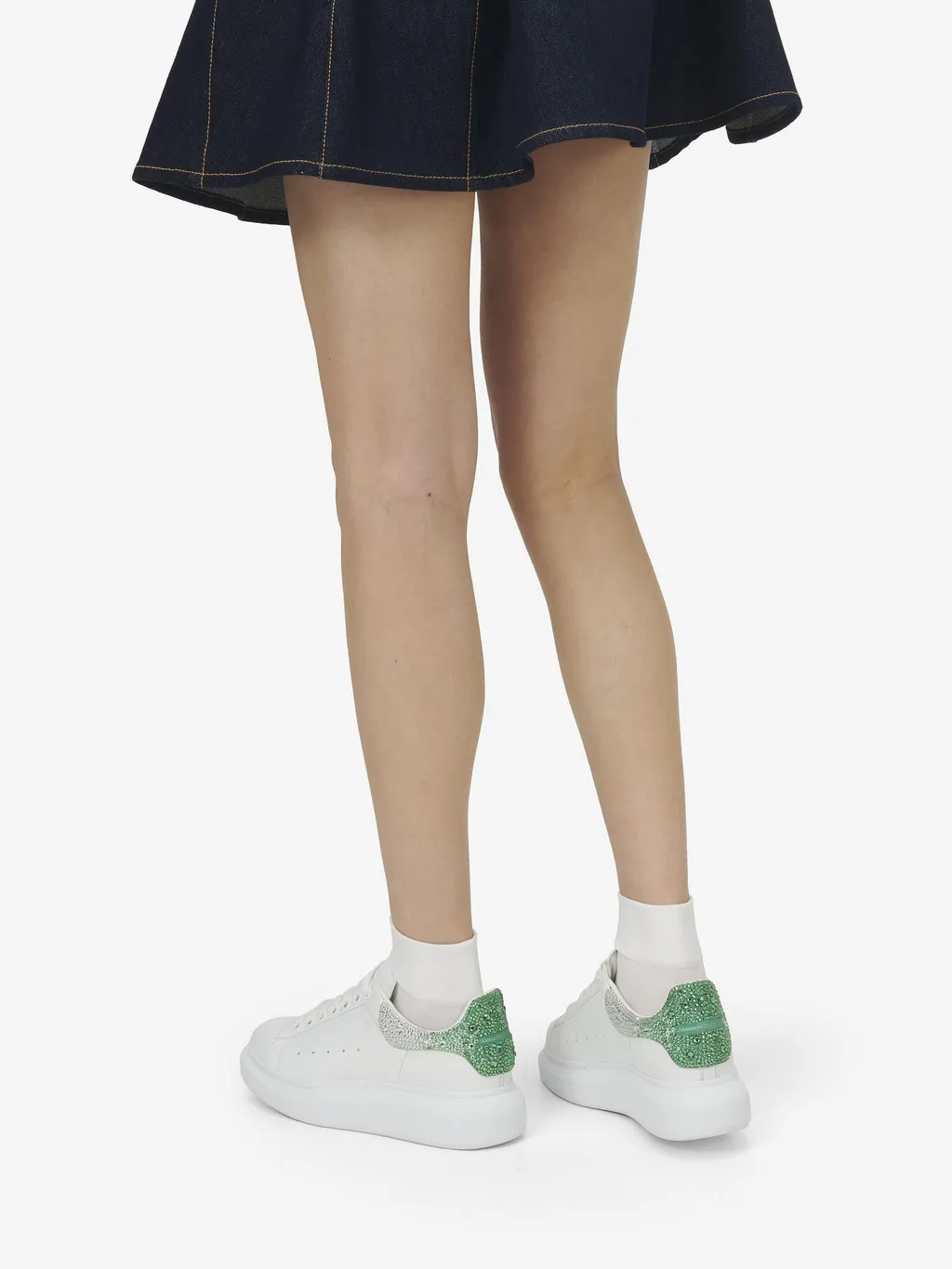 Embellished Lace-Up Sneakers