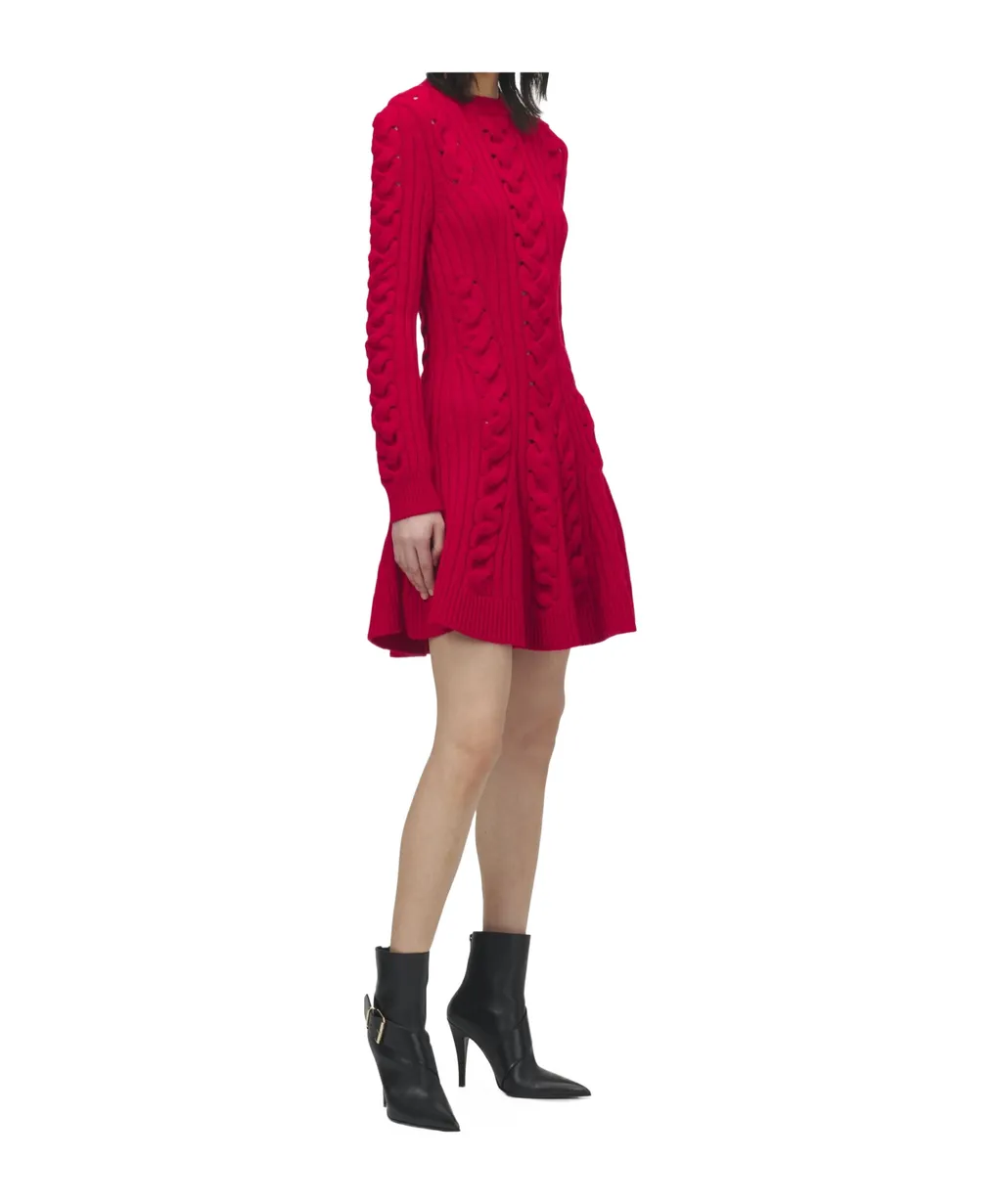 Cable-Knit Mini Dress