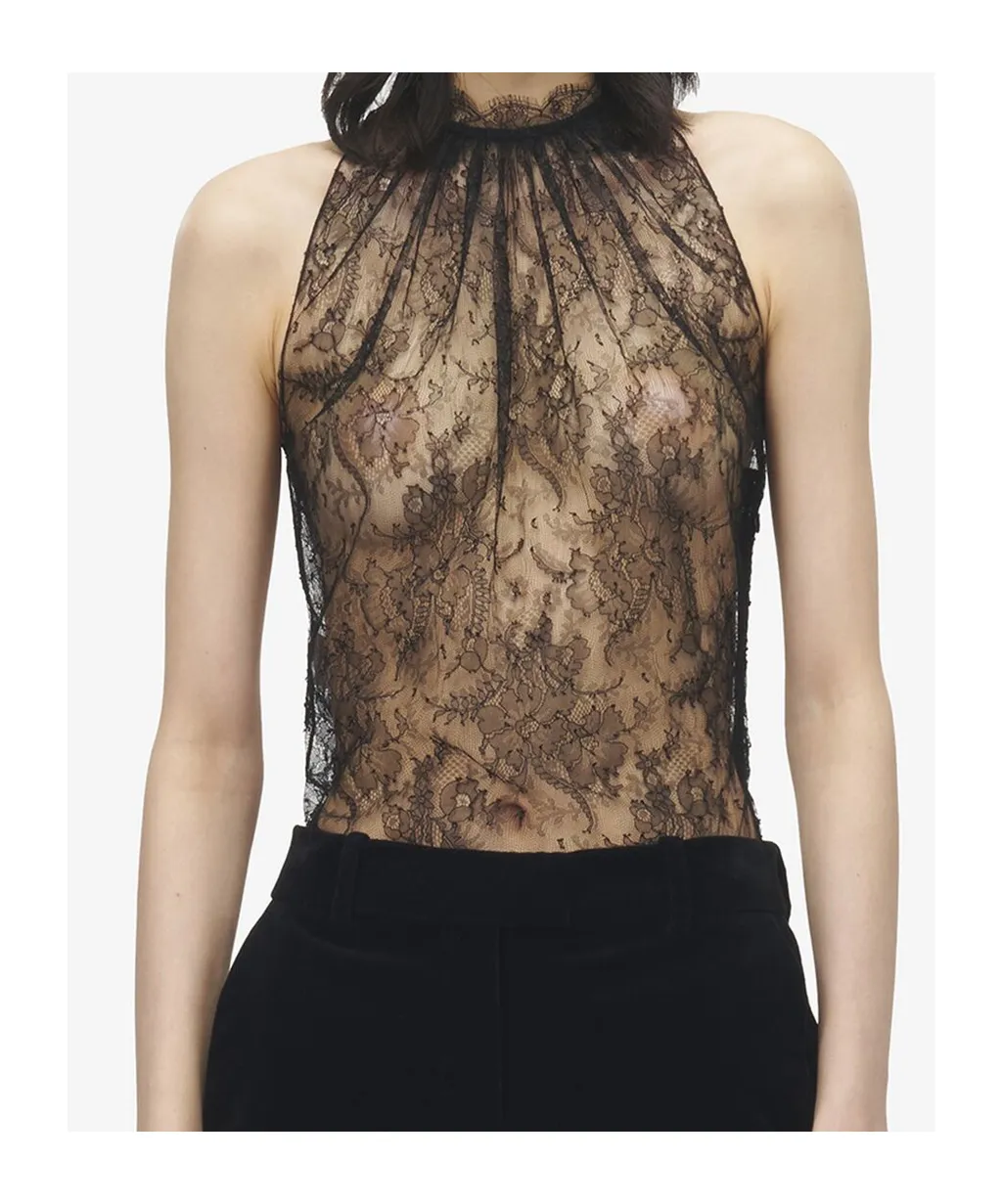 Floral Lace Sleeveless Top