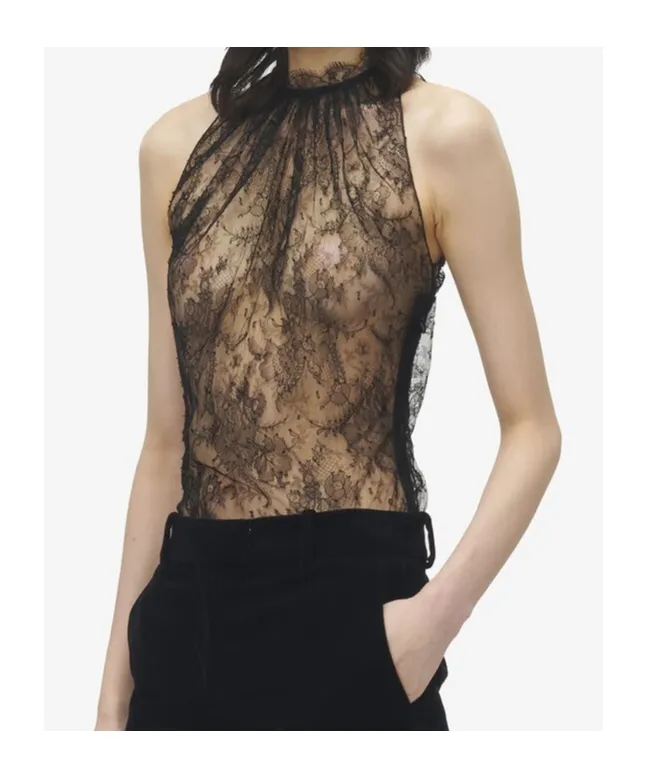Floral Lace Sleeveless Top