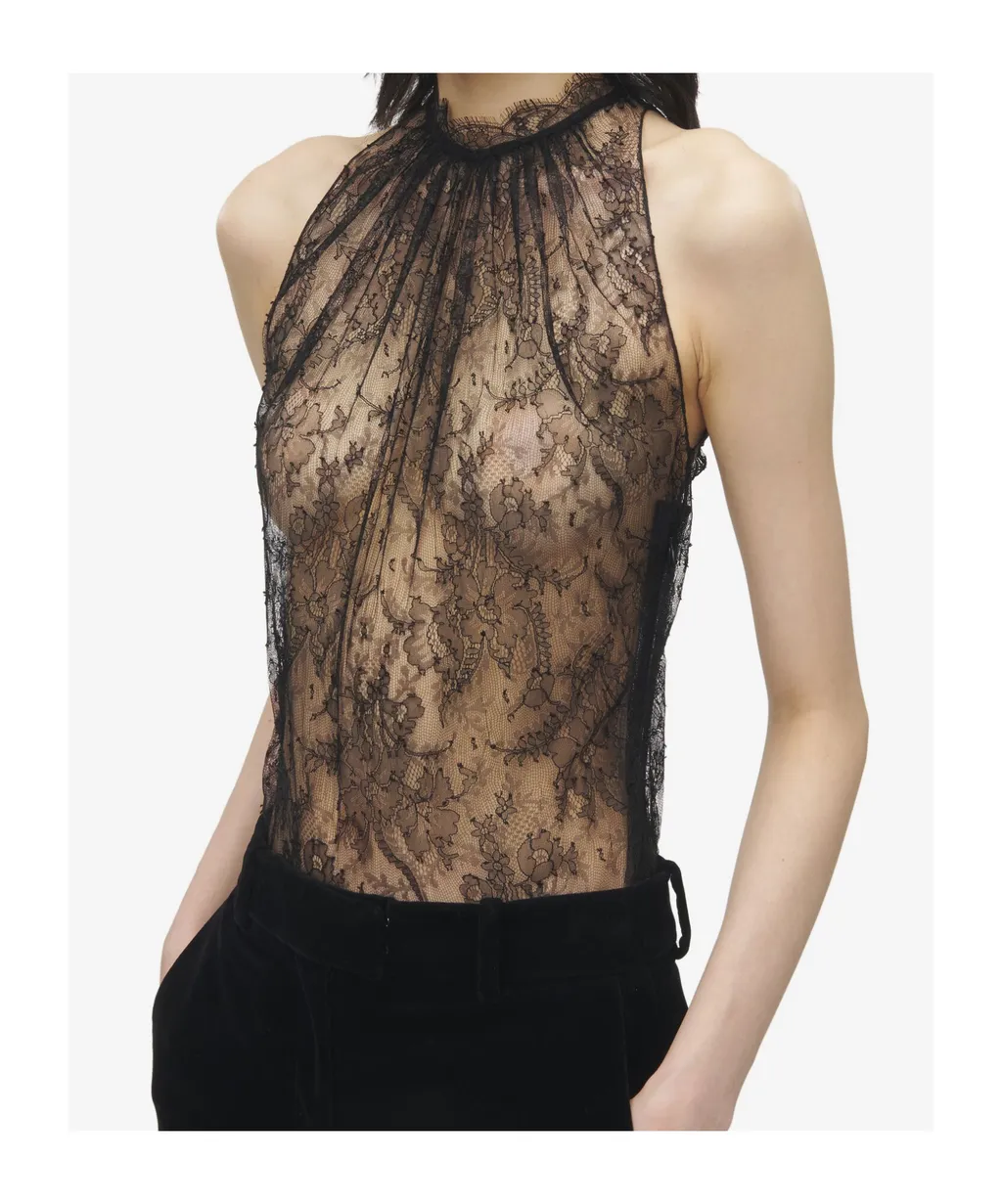 Floral Lace Sleeveless Top