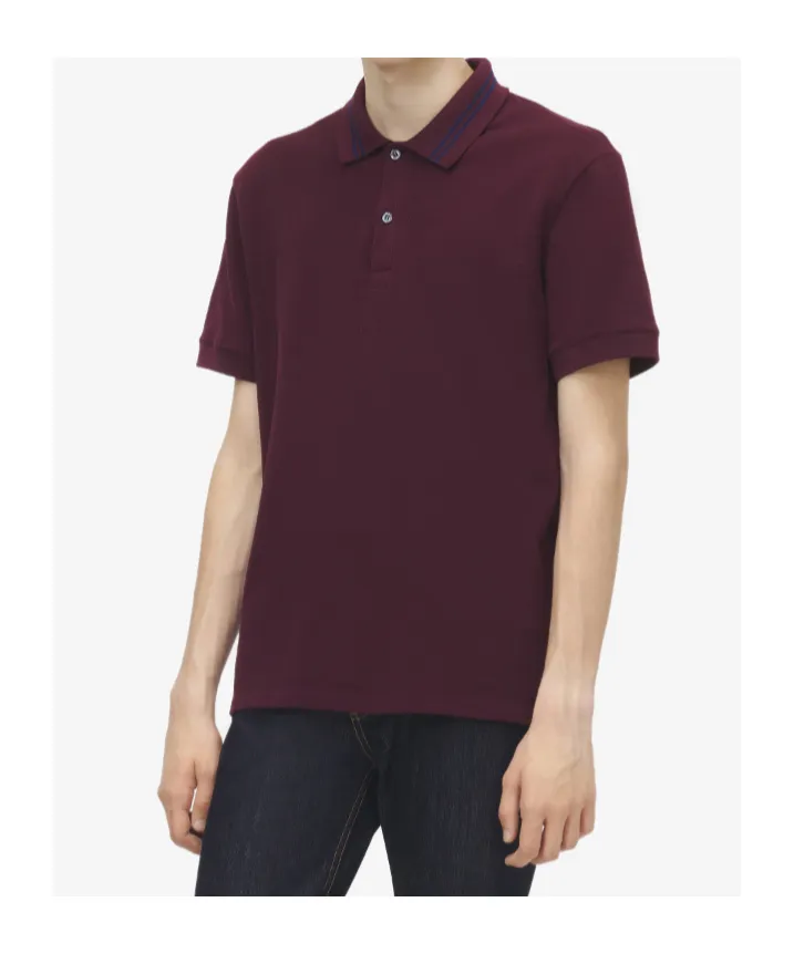 Logo Collar Short Sleeved Polo Shirt