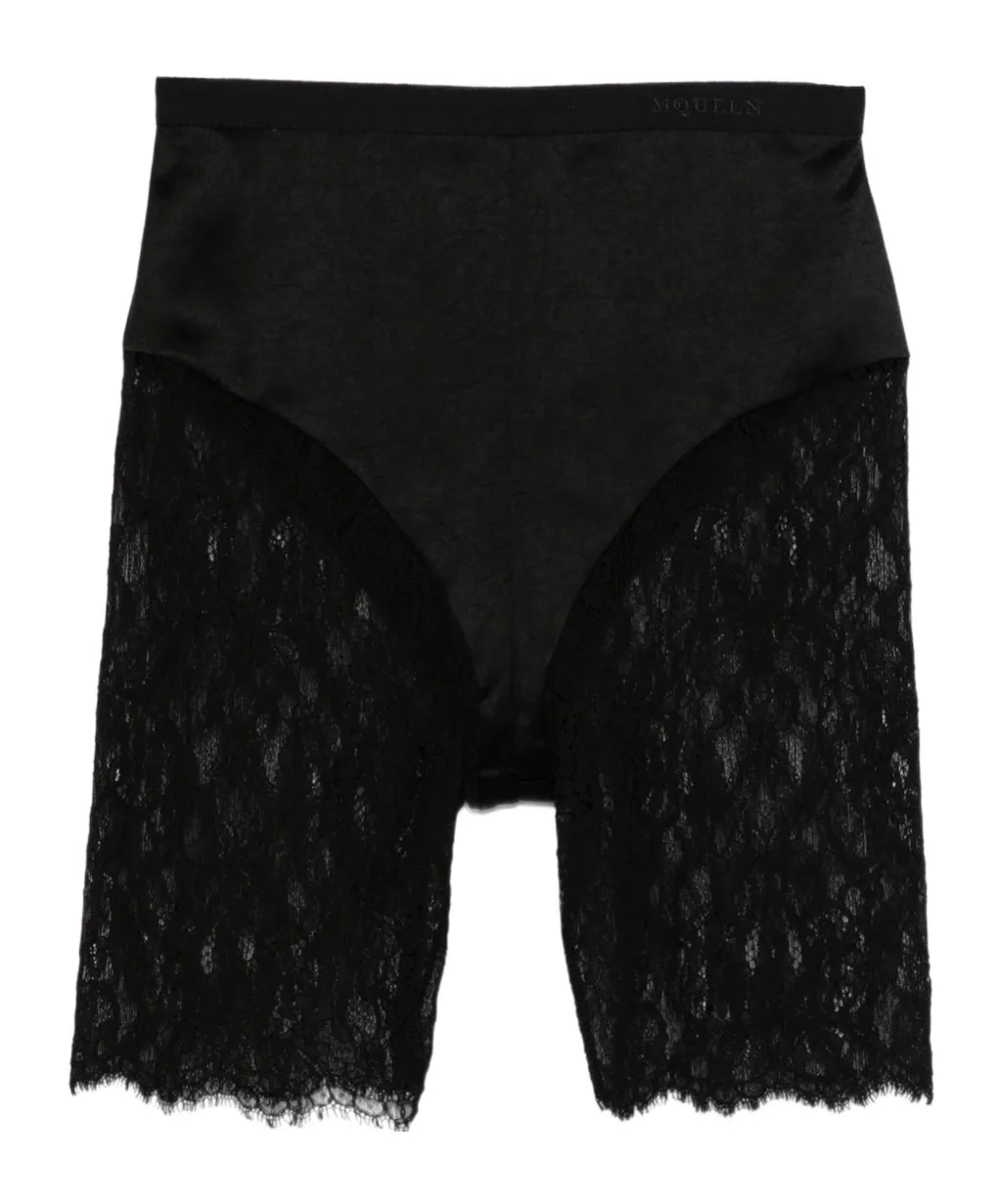 Lace-Panelled Shorts