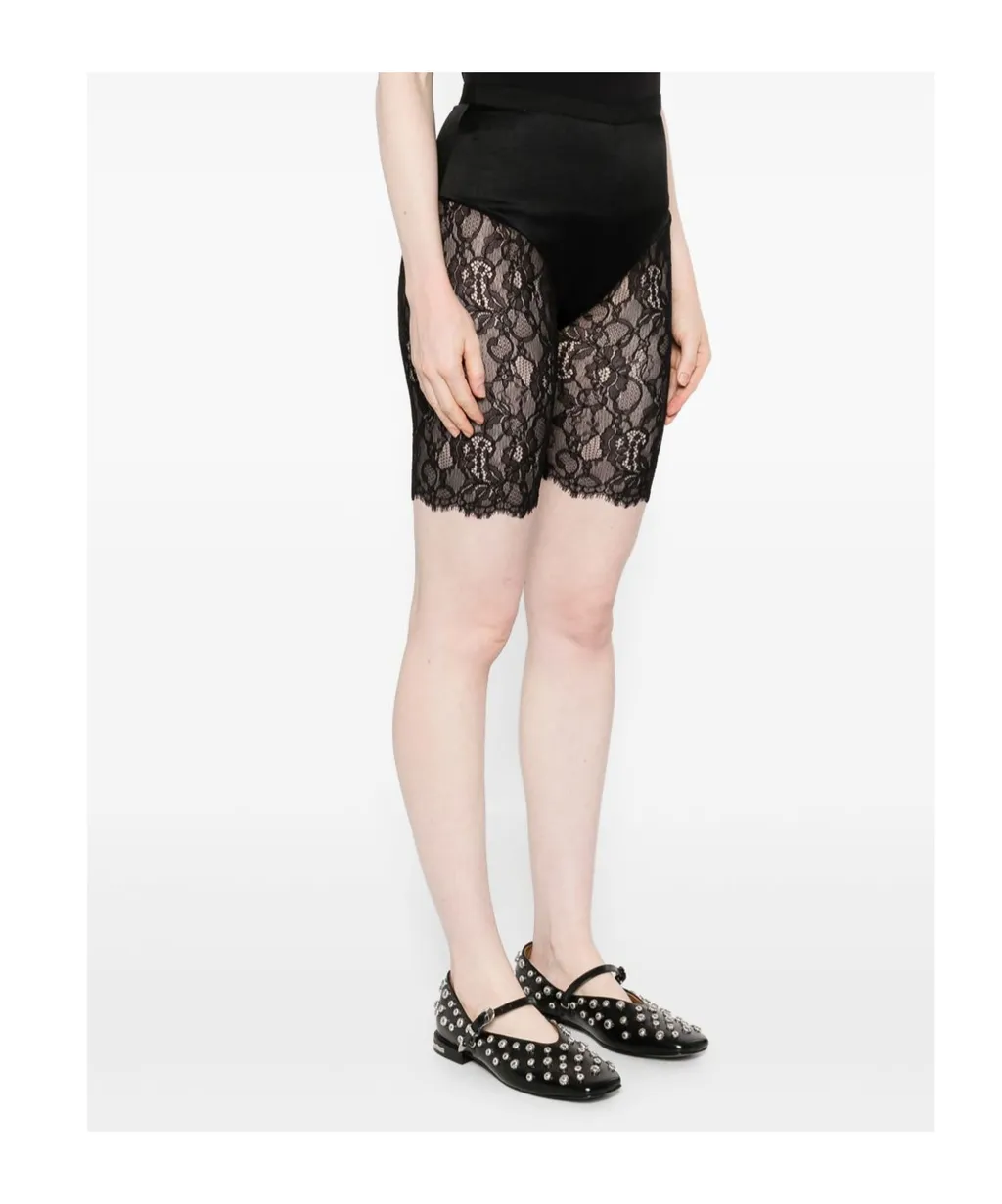 Lace-Panelled Shorts