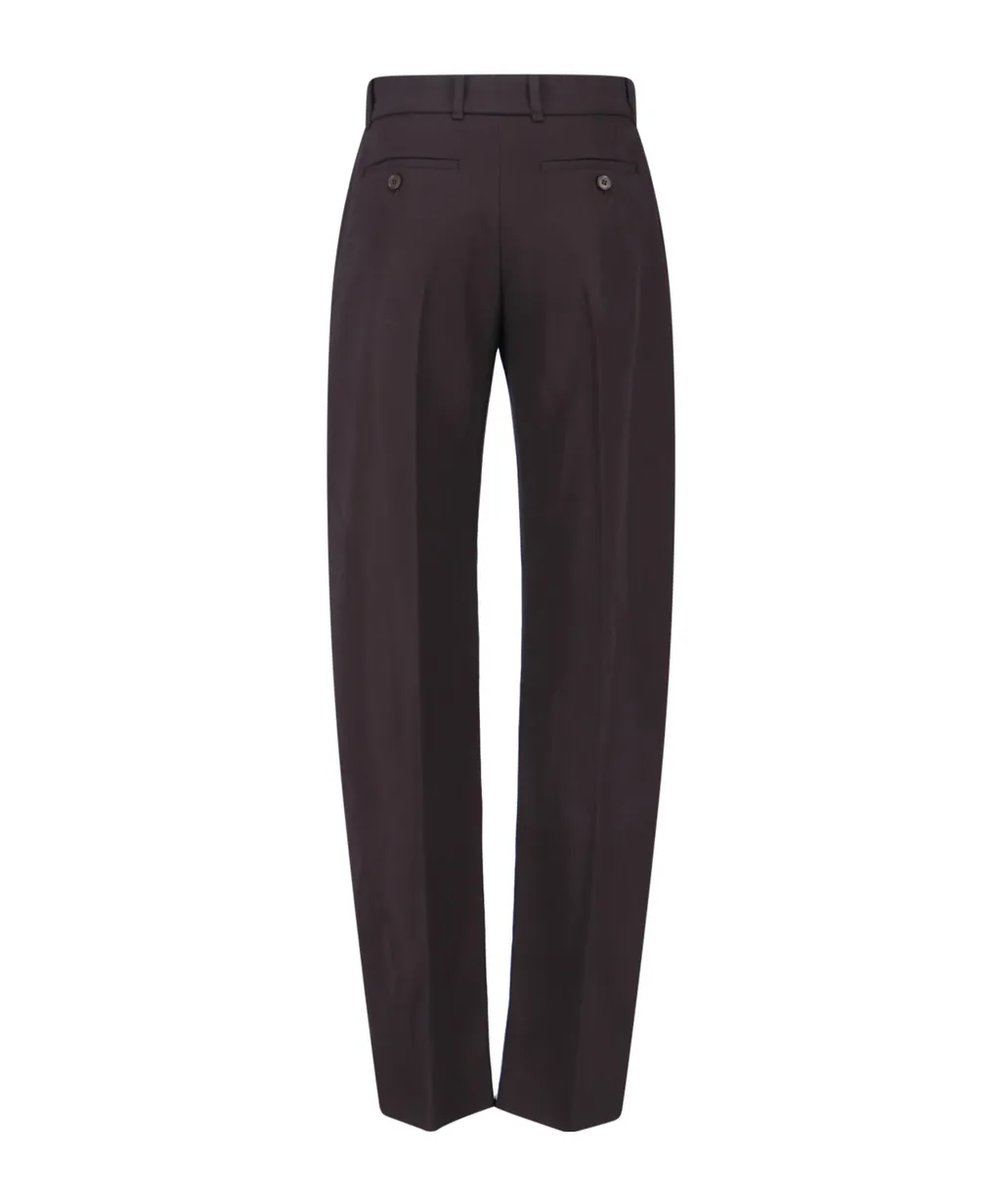 Pressed-Crease Tailored Trousers