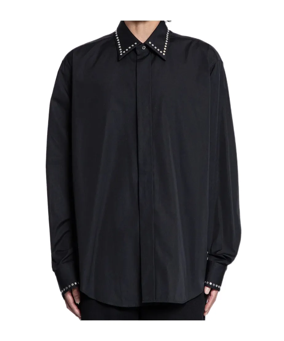 Studded Cotton Poplin Shirt