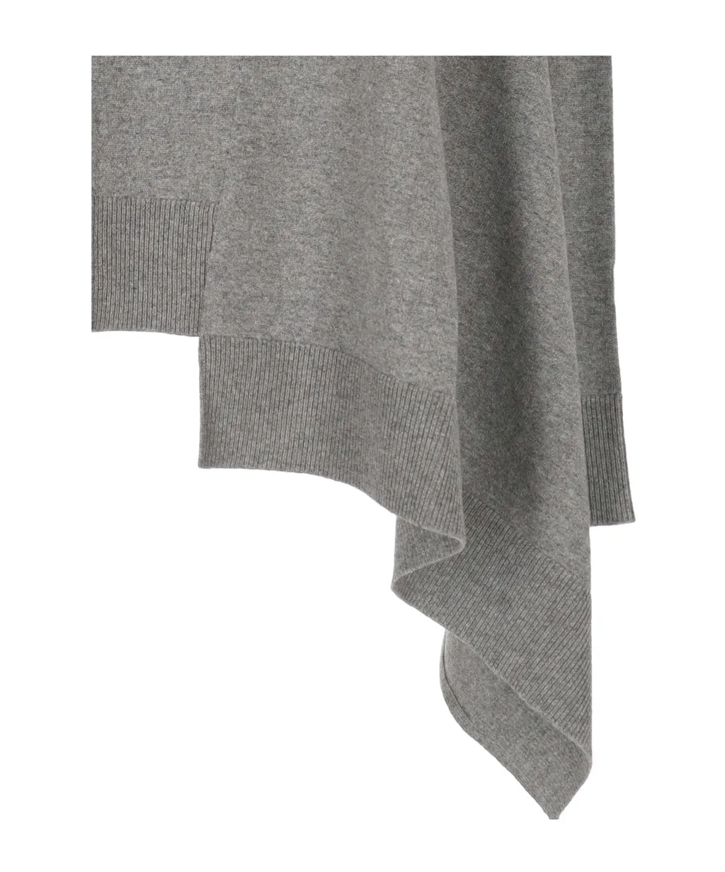 Asymmetrical Crew Neck Sweater