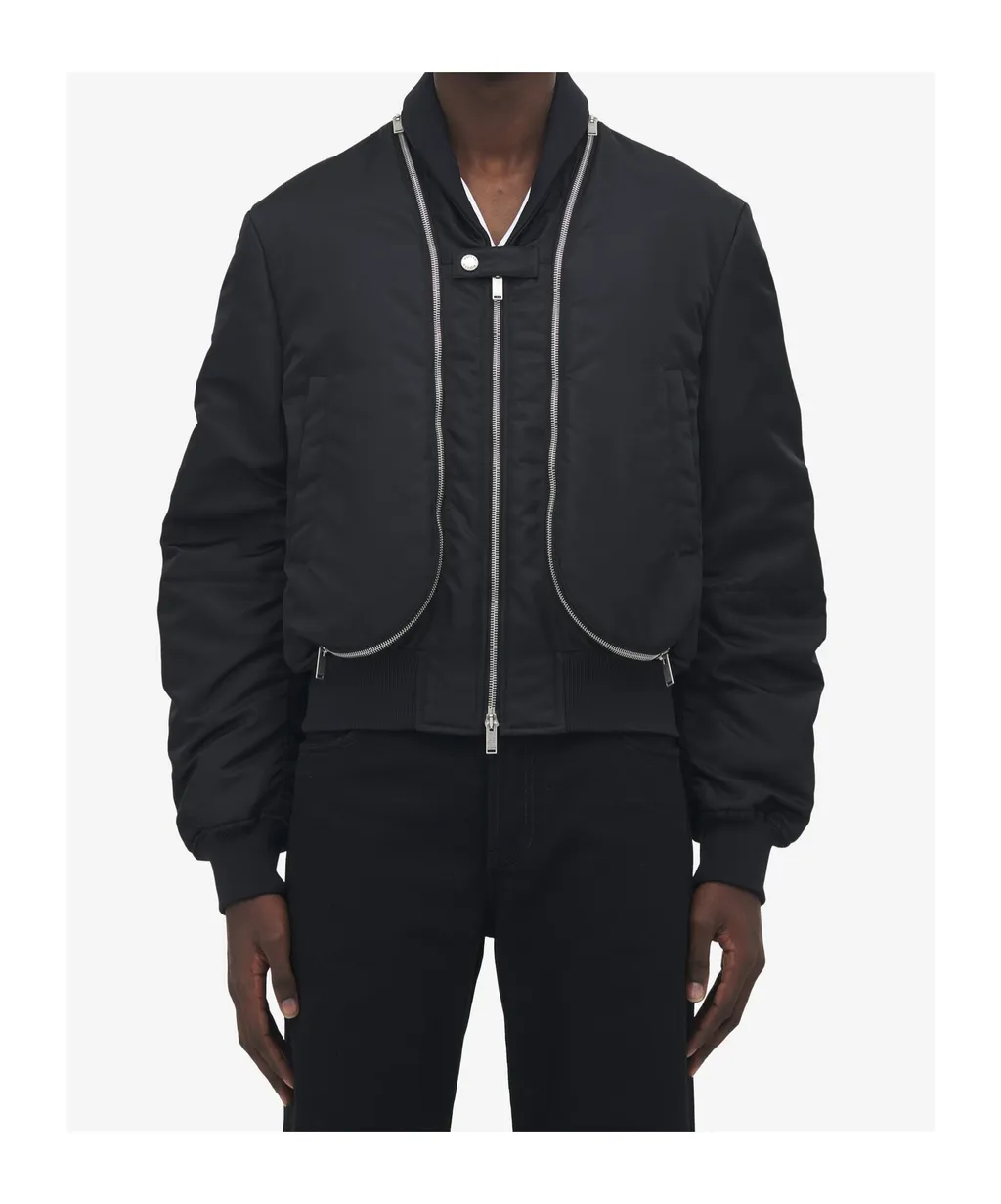 Double-Zip Bomber Jacket