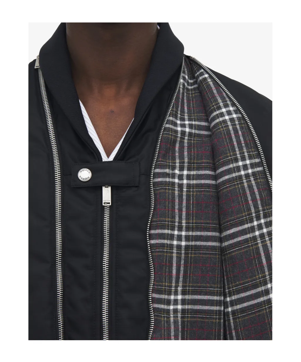 Double-Zip Bomber Jacket