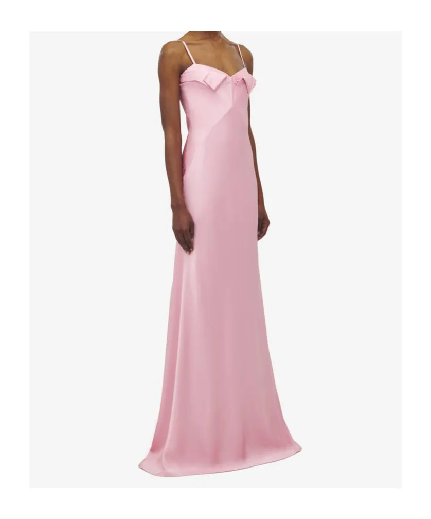 Maxi Slip Dress With Bow Detail