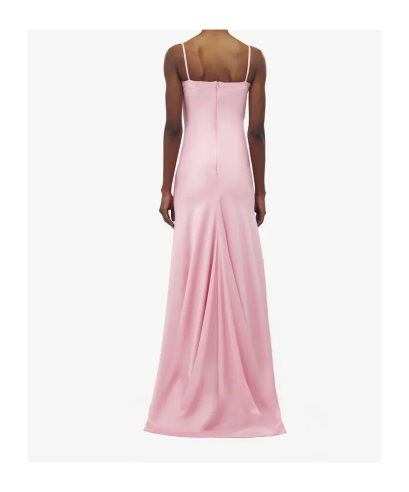Maxi Slip Dress With Bow Detail
