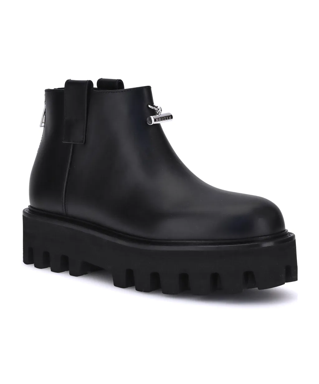 T-Bar Platform Ankle Boots
