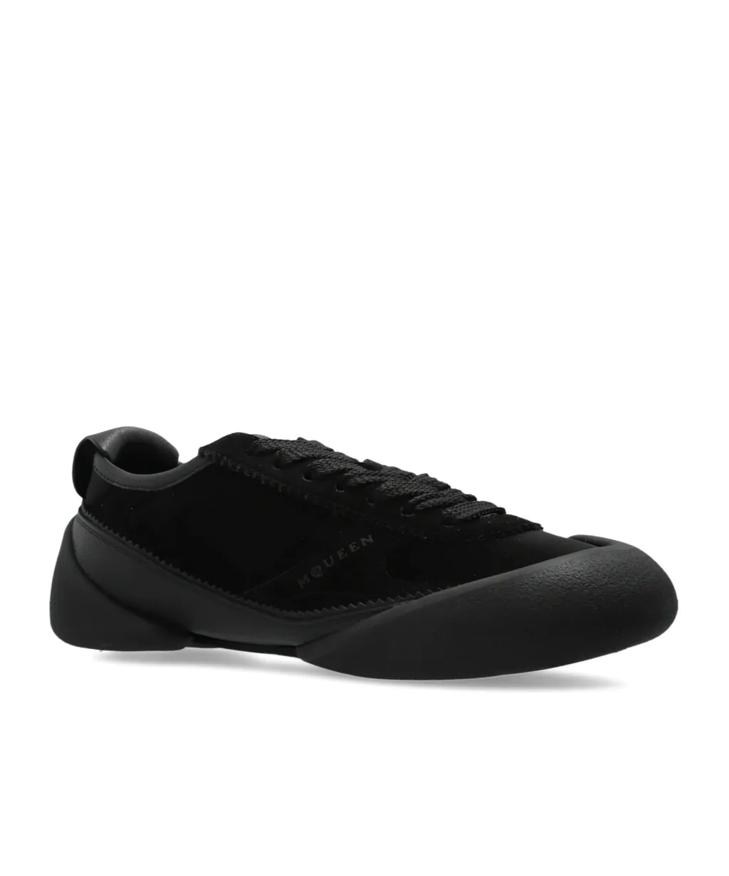 Round-Toe Low-Top Sneakers