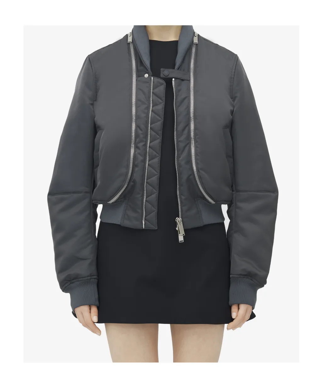 Double-Zip Bomber Jacket
