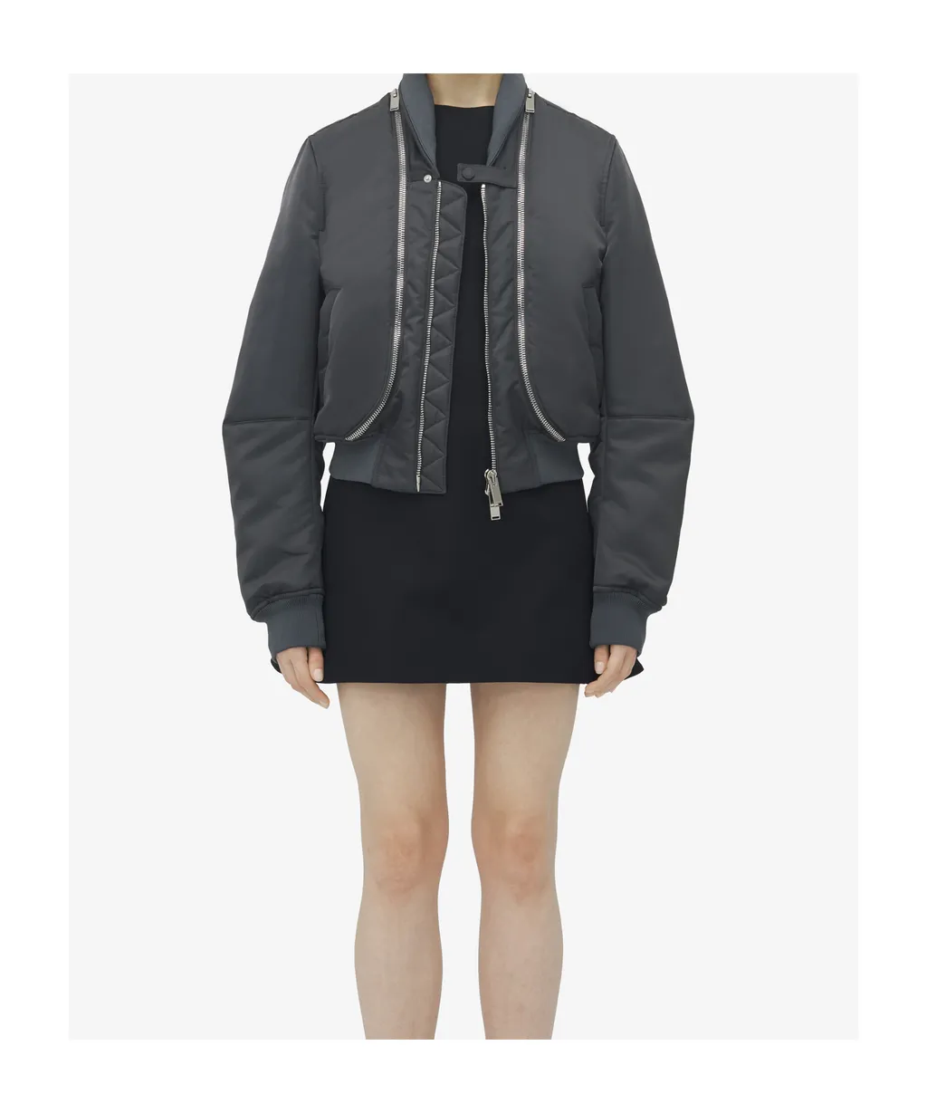 Double-Zip Bomber Jacket