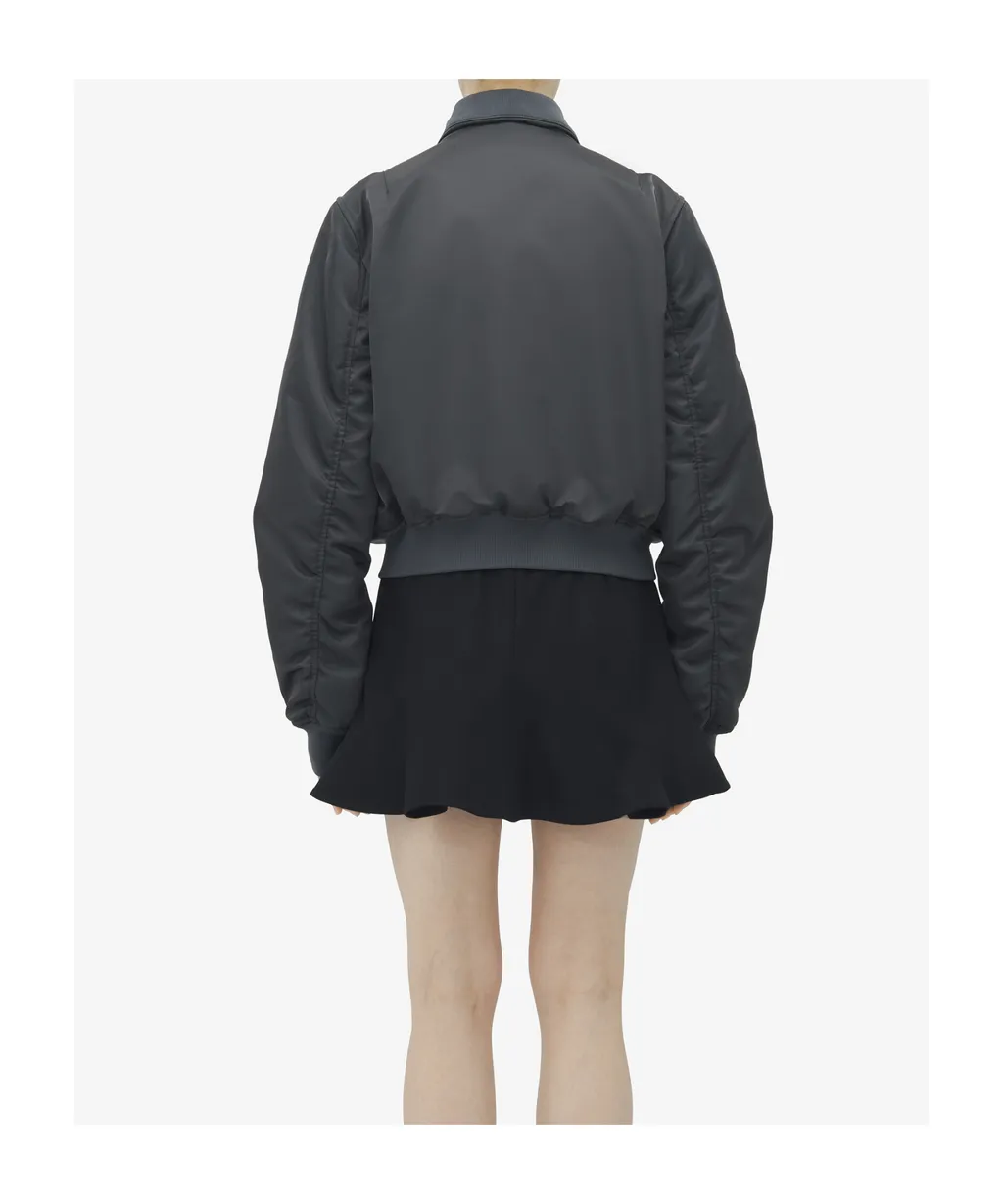 Double-Zip Bomber Jacket