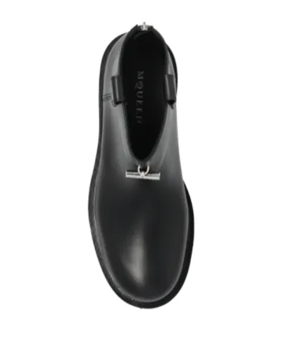 Logo Plaque Ankle Boots