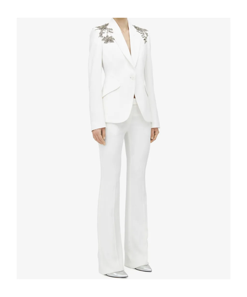 Single Breasted Embellished Shoulder Blazer