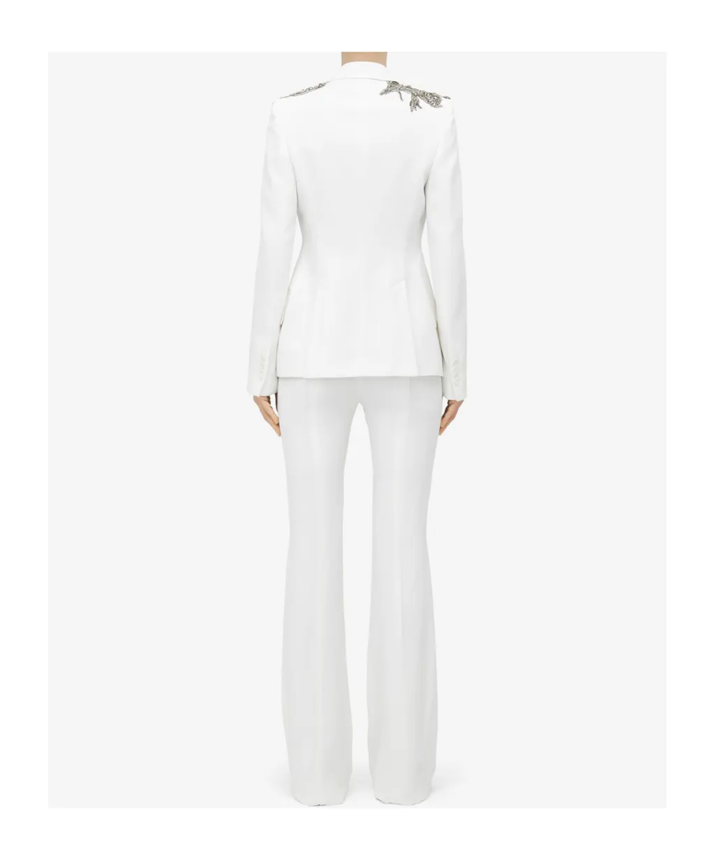 Single Breasted Embellished Shoulder Blazer