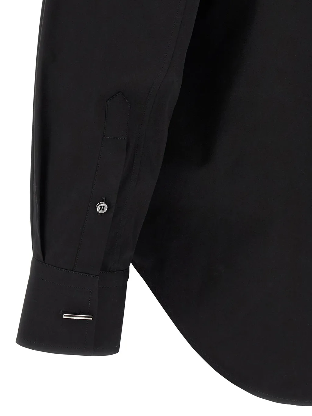 Logo Embroidered Long Sleeved Shirt