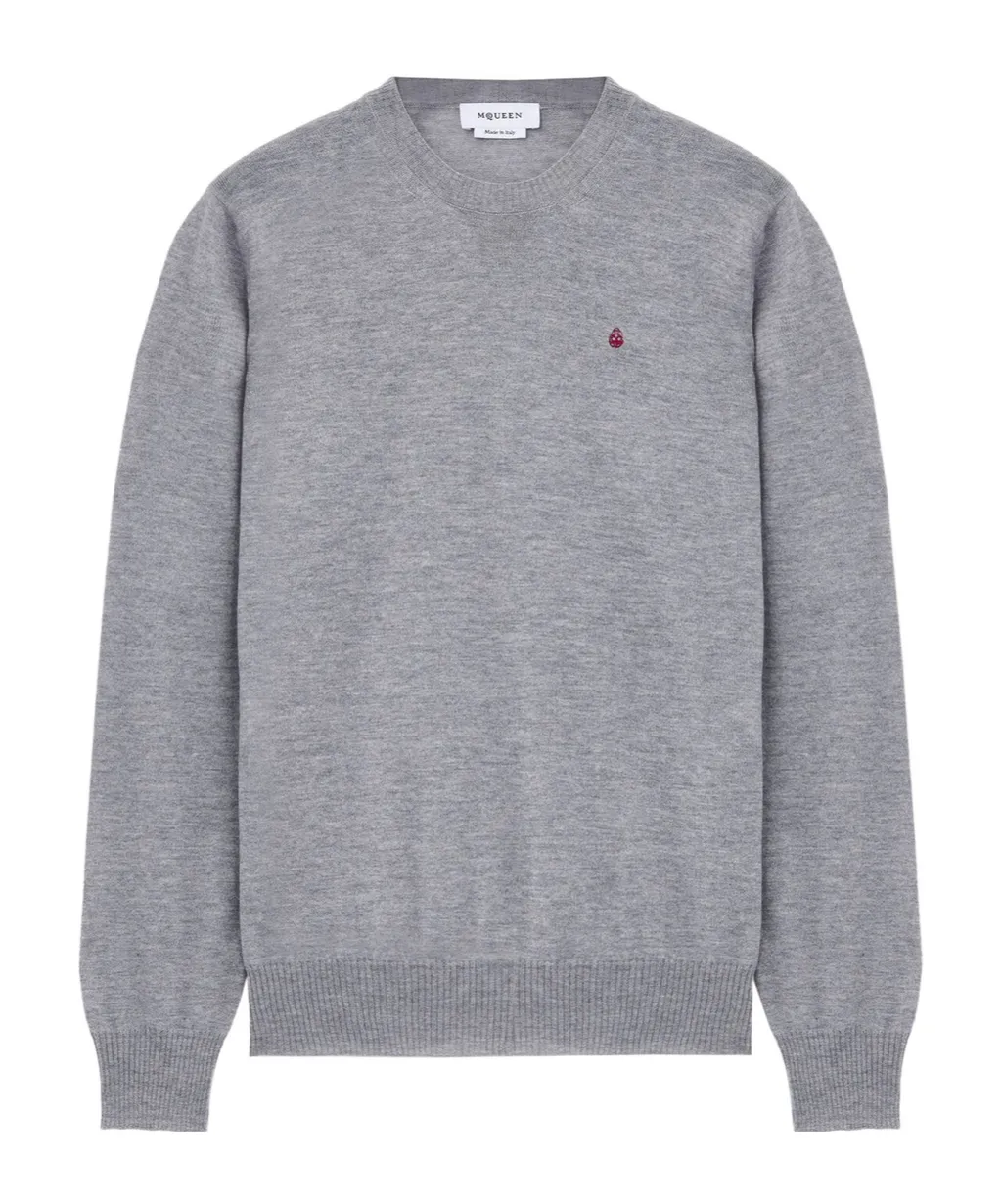 Merino Wool Inverted Skull Jumper