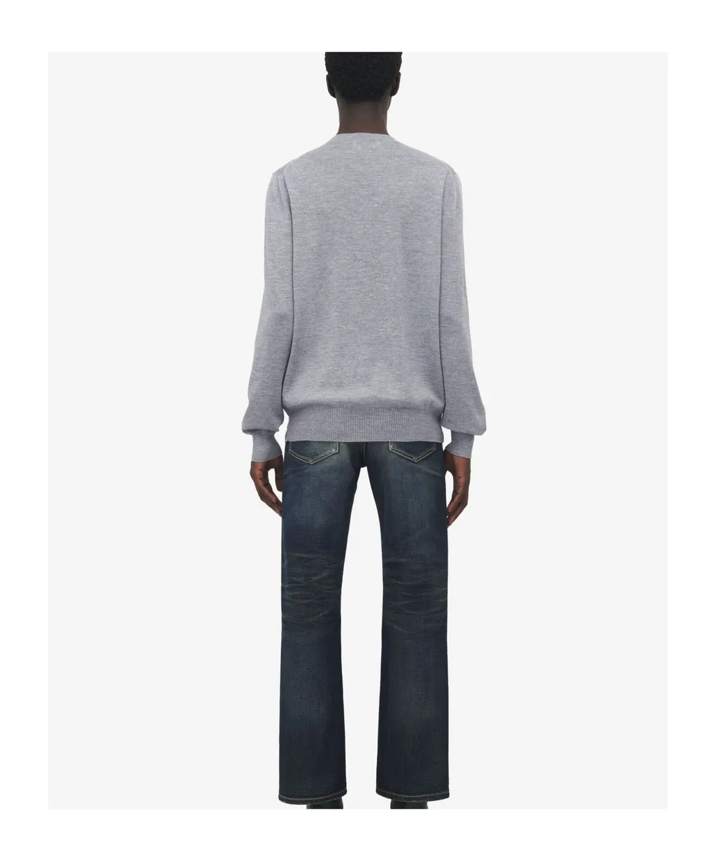 Merino Wool Inverted Skull Jumper