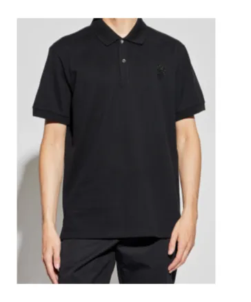 Rose Embellished Polo Shirt