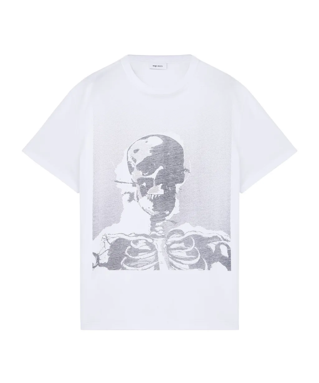 Skeleton Printed Crewneck T-Shirt