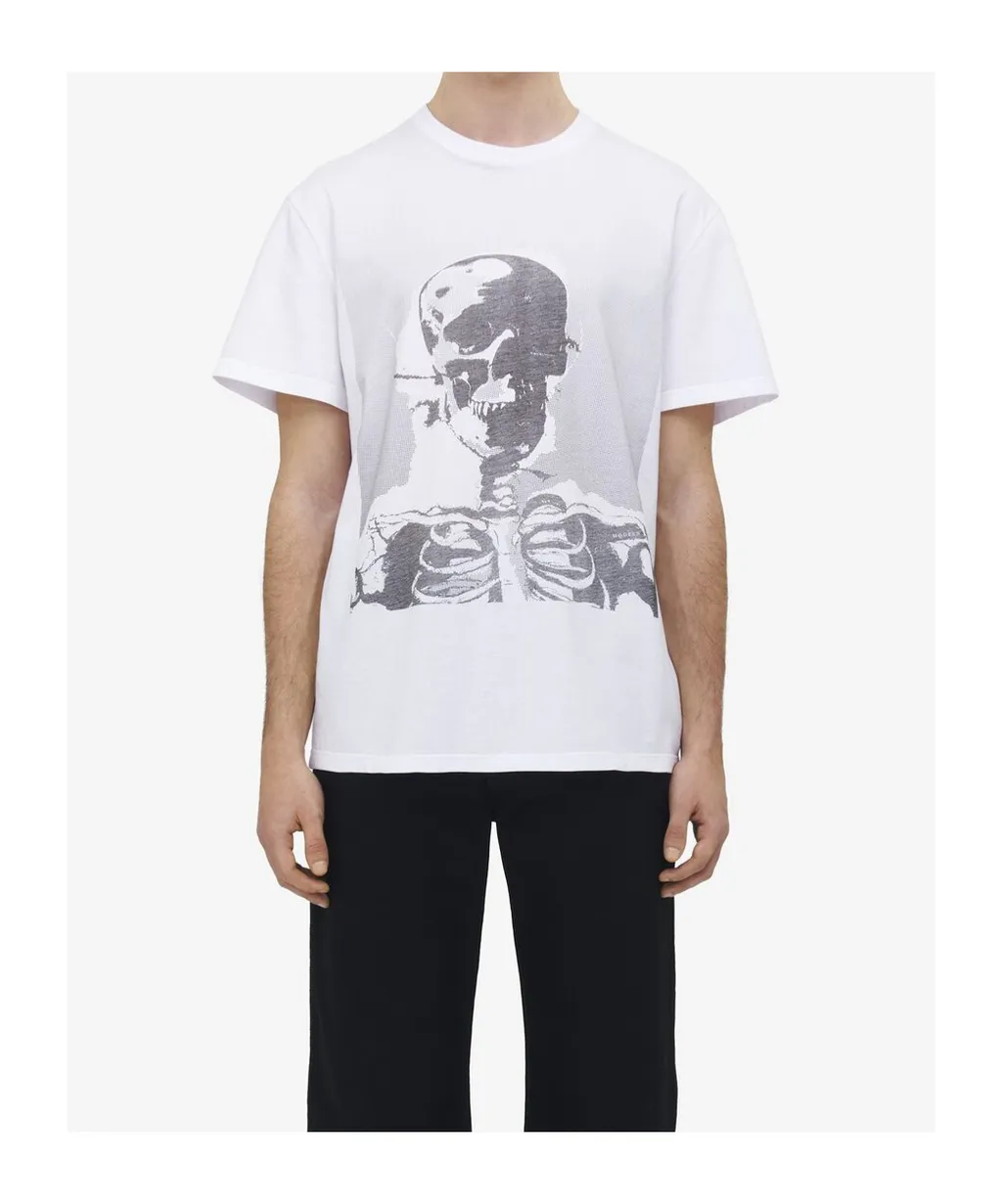 Skeleton Printed Crewneck T-Shirt