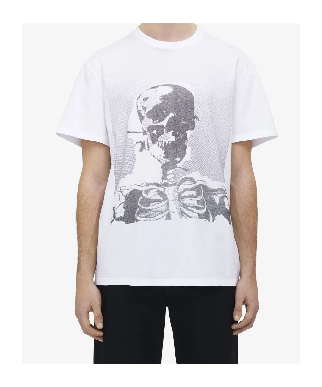 Skeleton Printed Crewneck T-Shirt