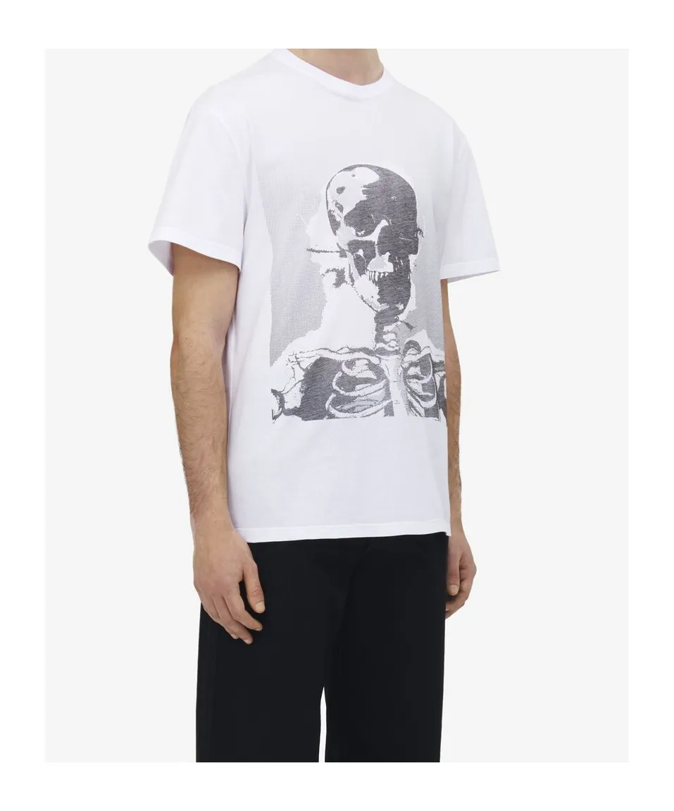 Skeleton Printed Crewneck T-Shirt
