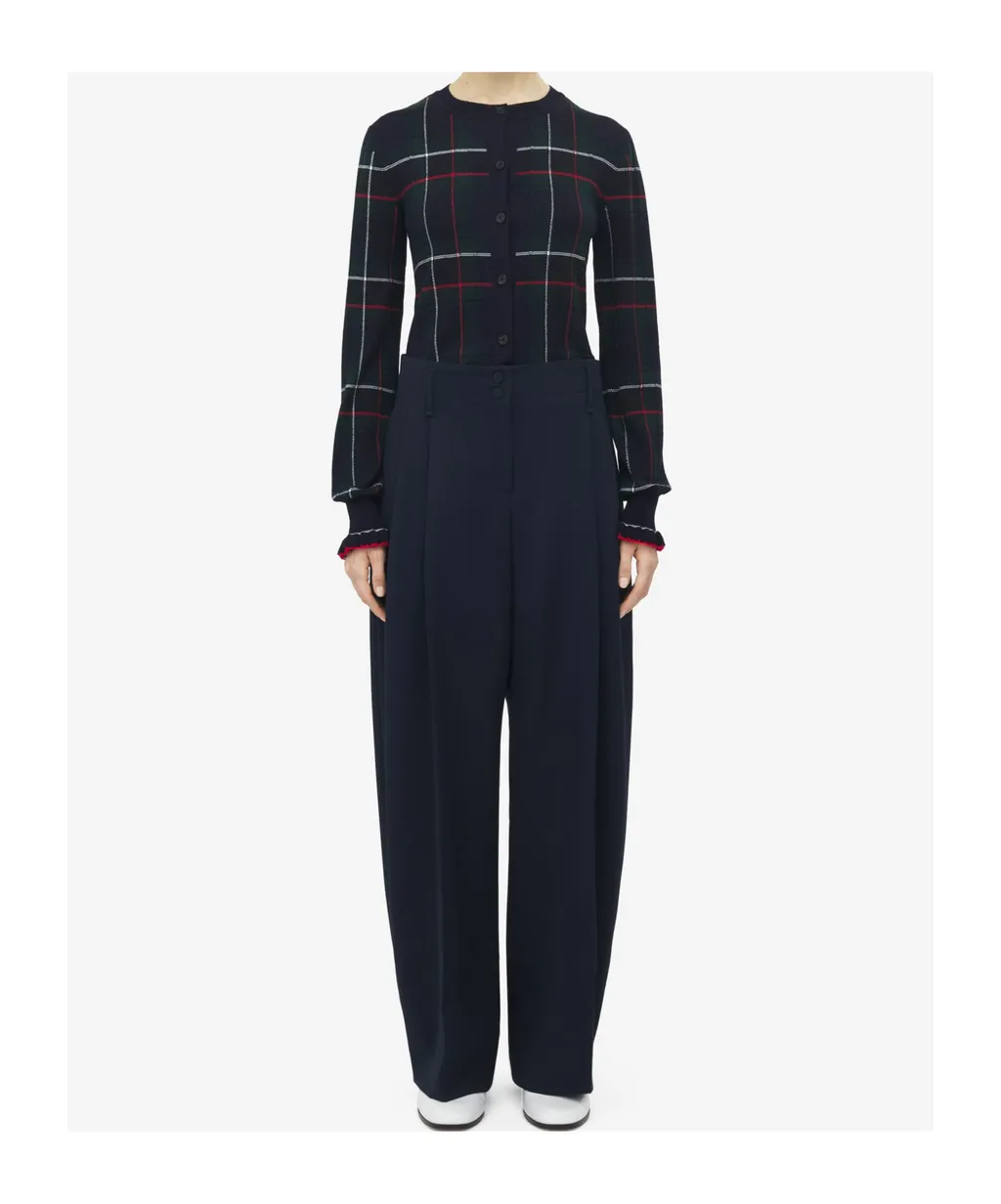 Wide Leg Tailored Trousers