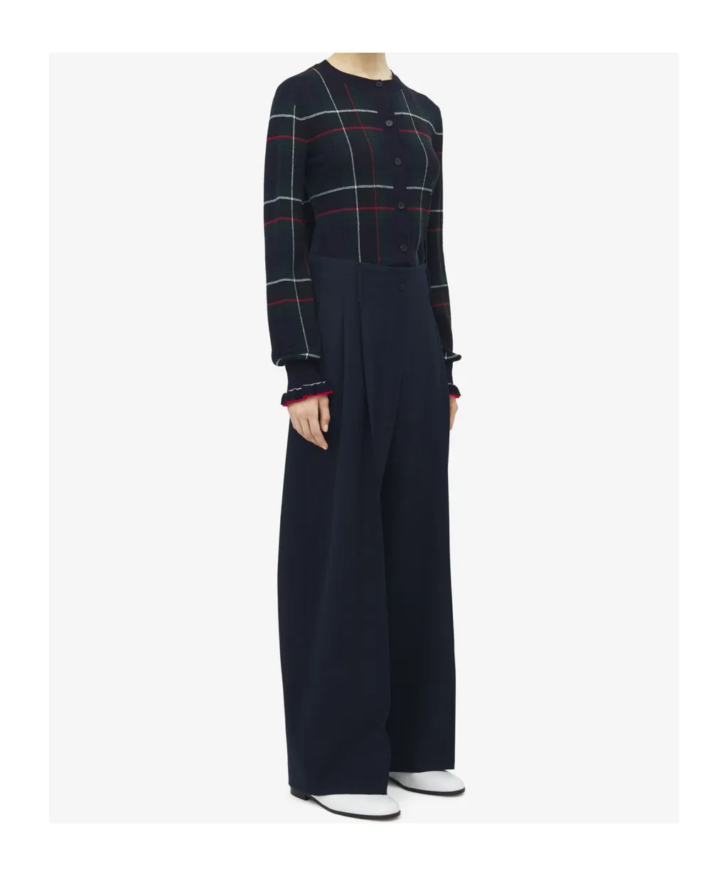 Wide Leg Tailored Trousers