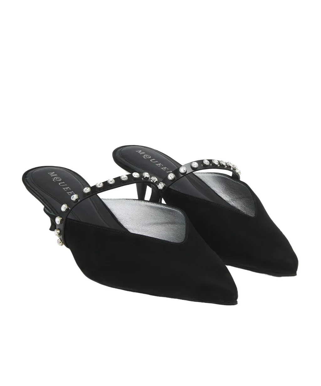 Revel Embellished Slingback Mules 50Mm