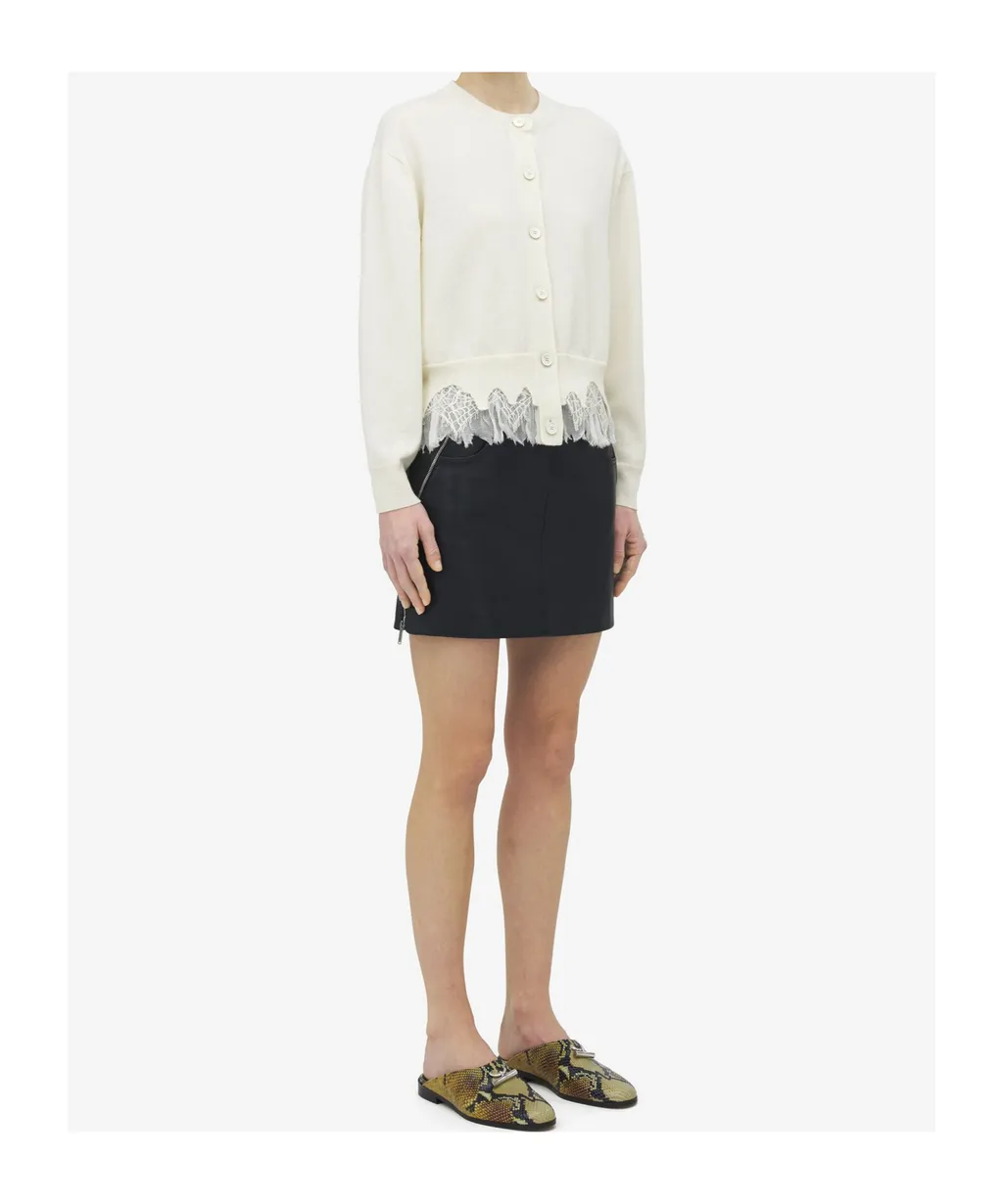 Cobweb Lace Shrunken Cardigan