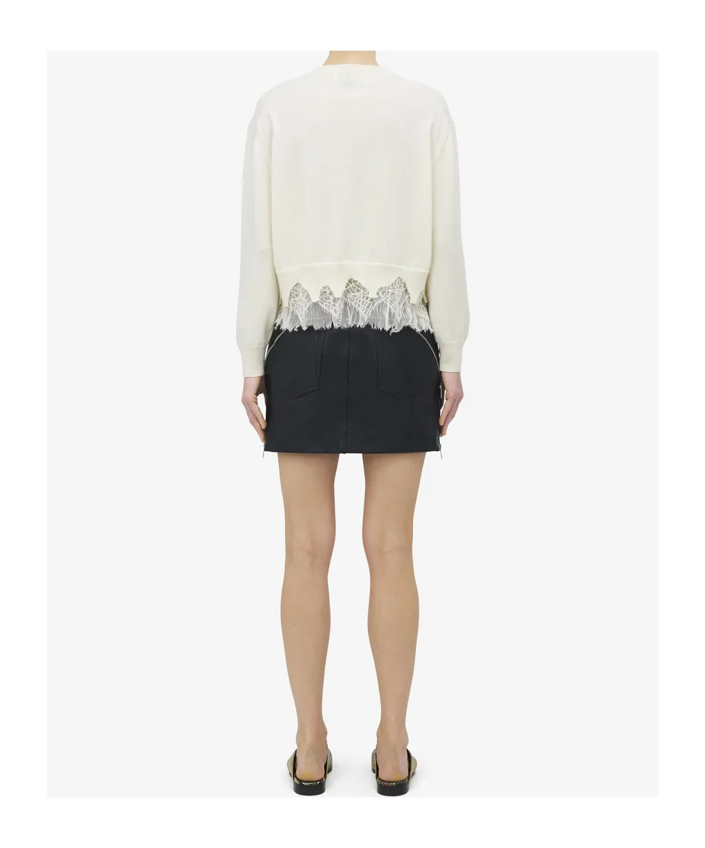 Cobweb Lace Shrunken Cardigan
