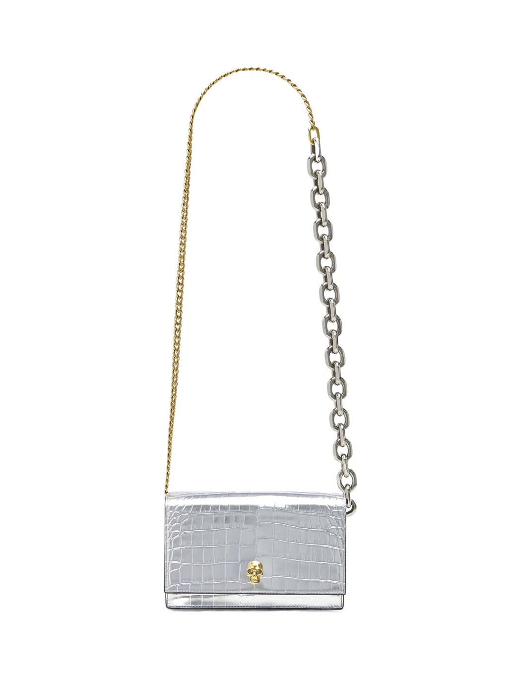 Small Skull Embossed Crossbody Bag