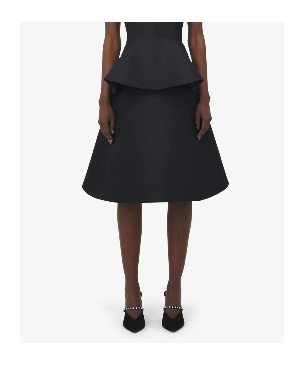 A-Line Flared Midi Skirt