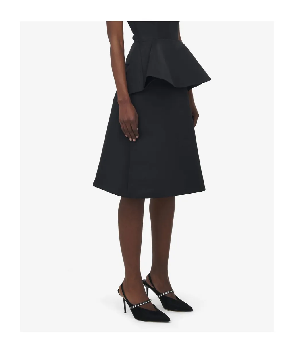 A-Line Flared Midi Skirt