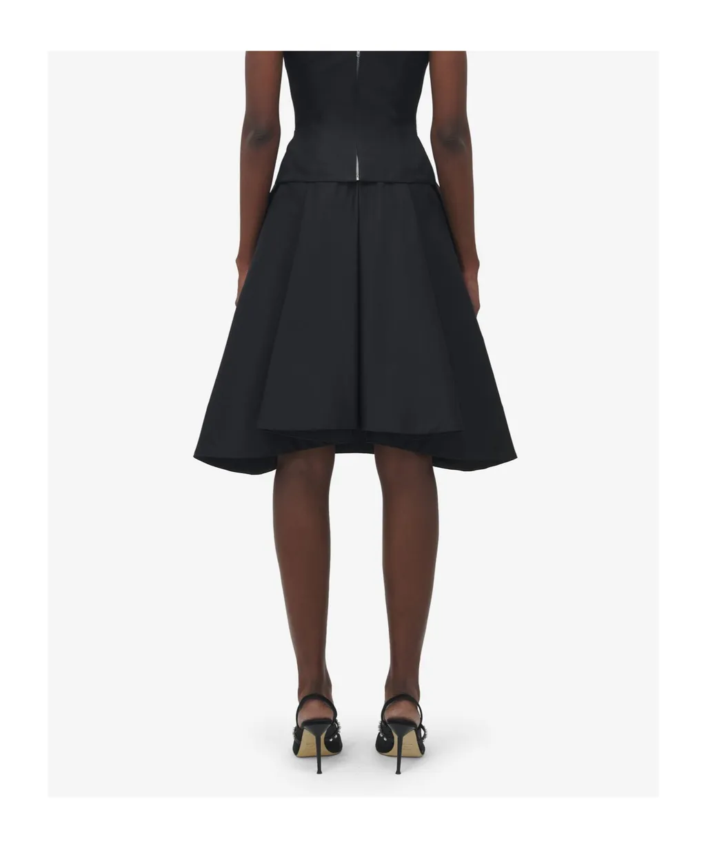 A-Line Flared Midi Skirt