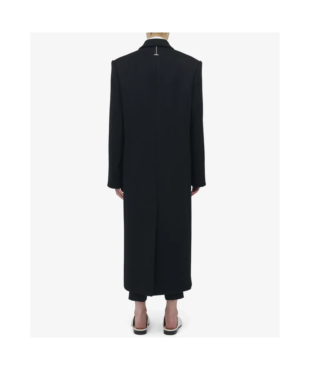 Double-Breasted Wool Felt Coat