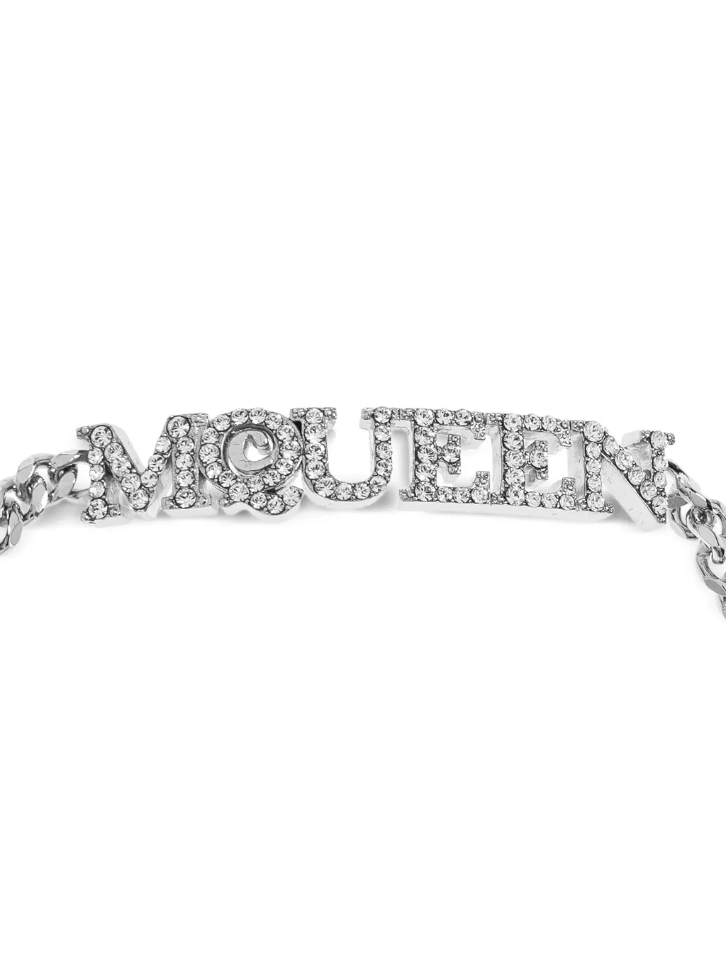 Logo Pendant Embellished Bracelet