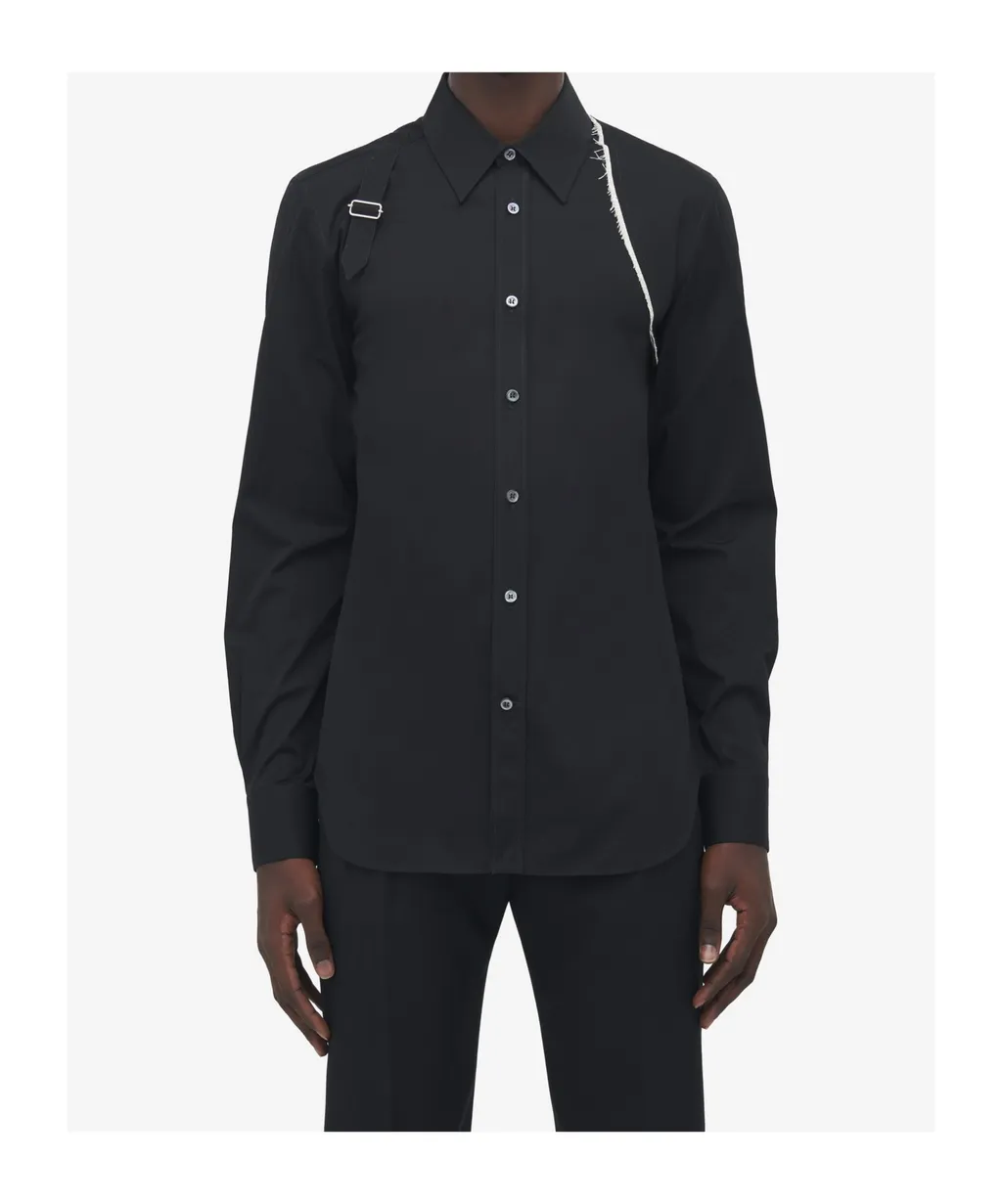 Strap-Detail Shirt