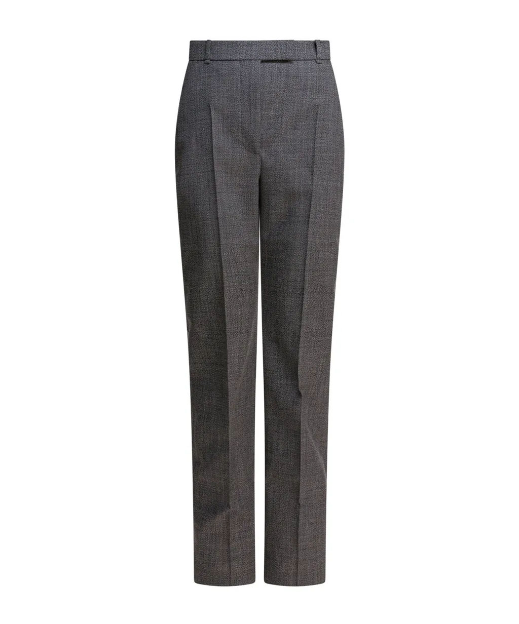 Tapered-Leg Tailored Pants