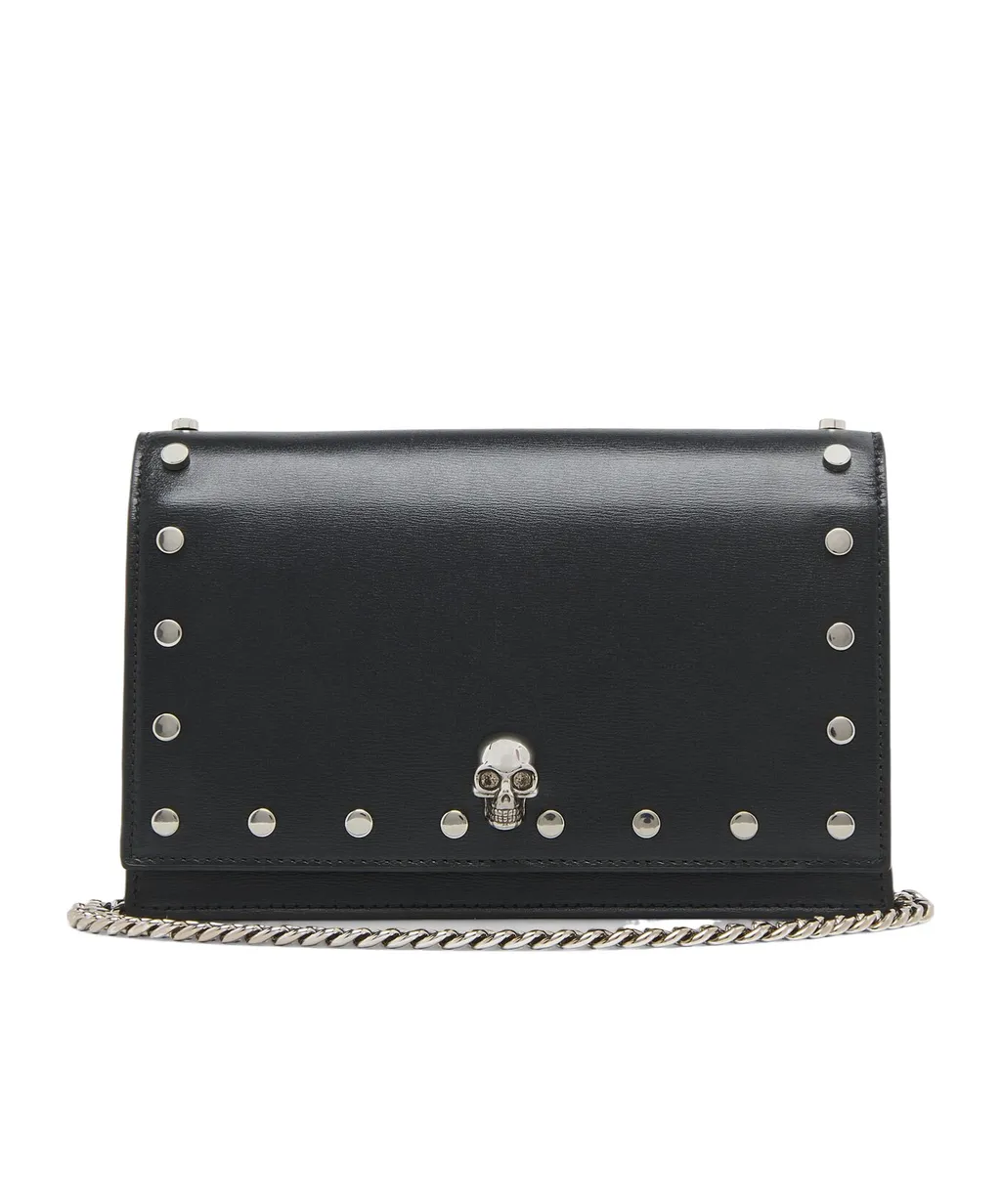 Small Skull Studded Shoulder Bag