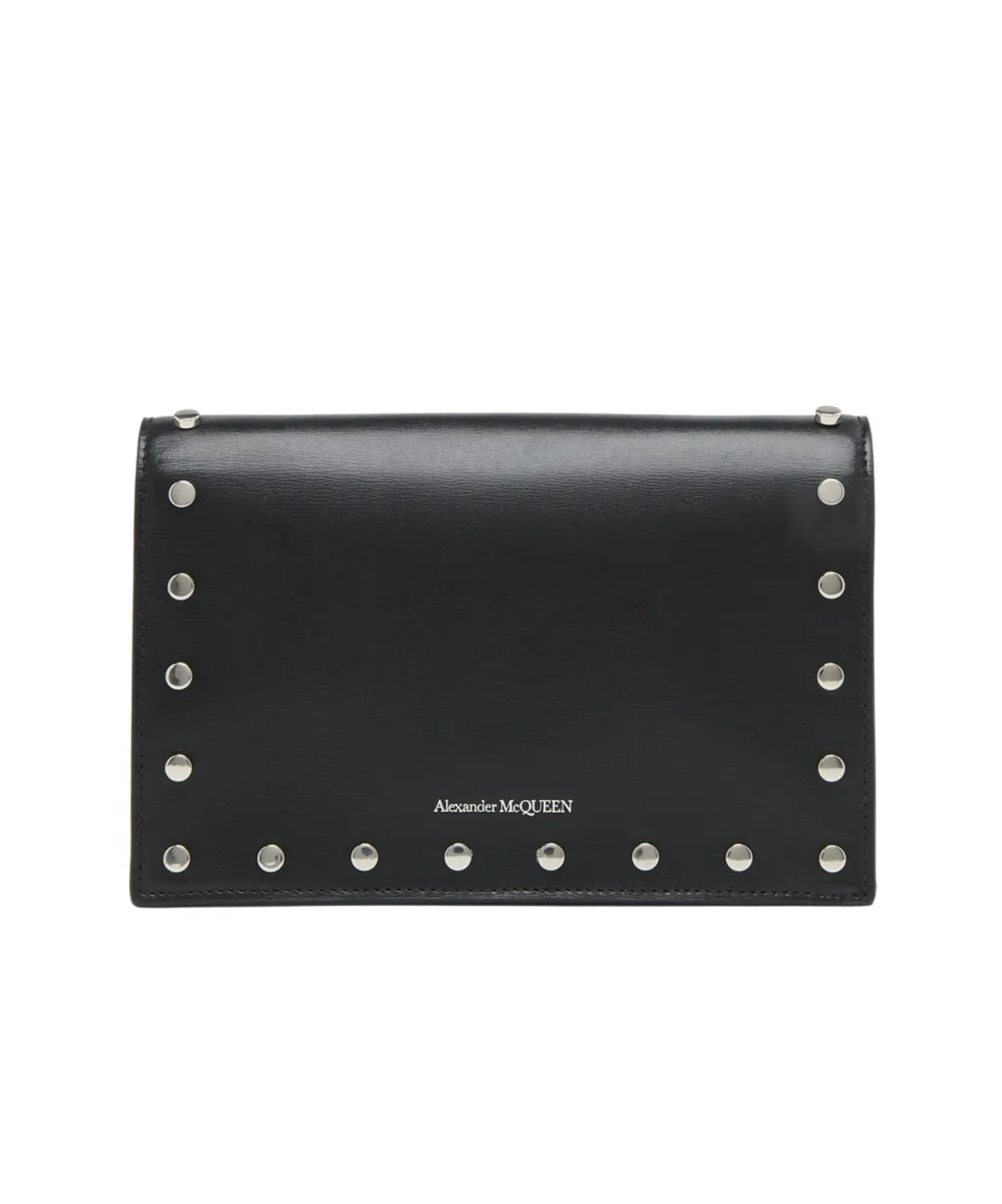 Small Skull Studded Shoulder Bag